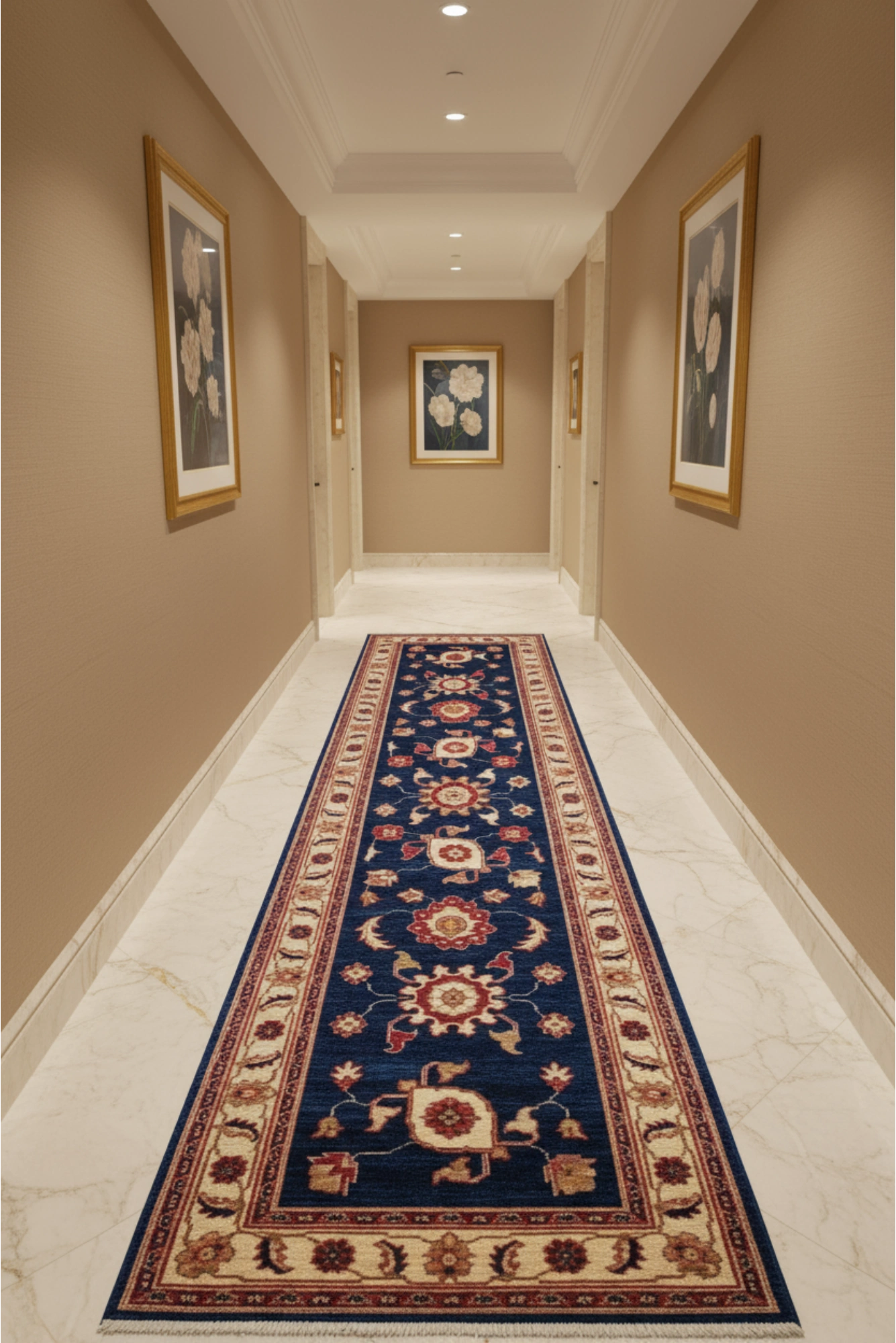Tolidi Hand Knotted Wool Hallway Runner 295x81cm