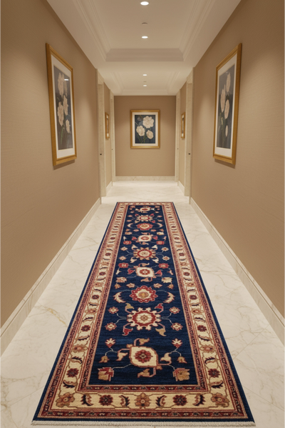 Tolidi Hand Knotted Wool Hallway Runner 295x81cm