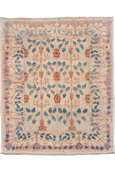 Tolidi - Uzbek Hand Knotted Wool Rug - 268x221 cm