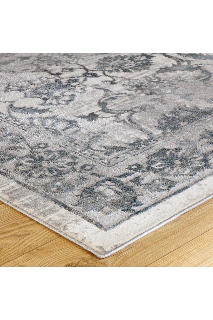 Toronto Contemporary Floral Rug - 103 Blue