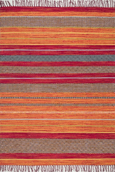 Tribal Chenille Rug - 101 Rust