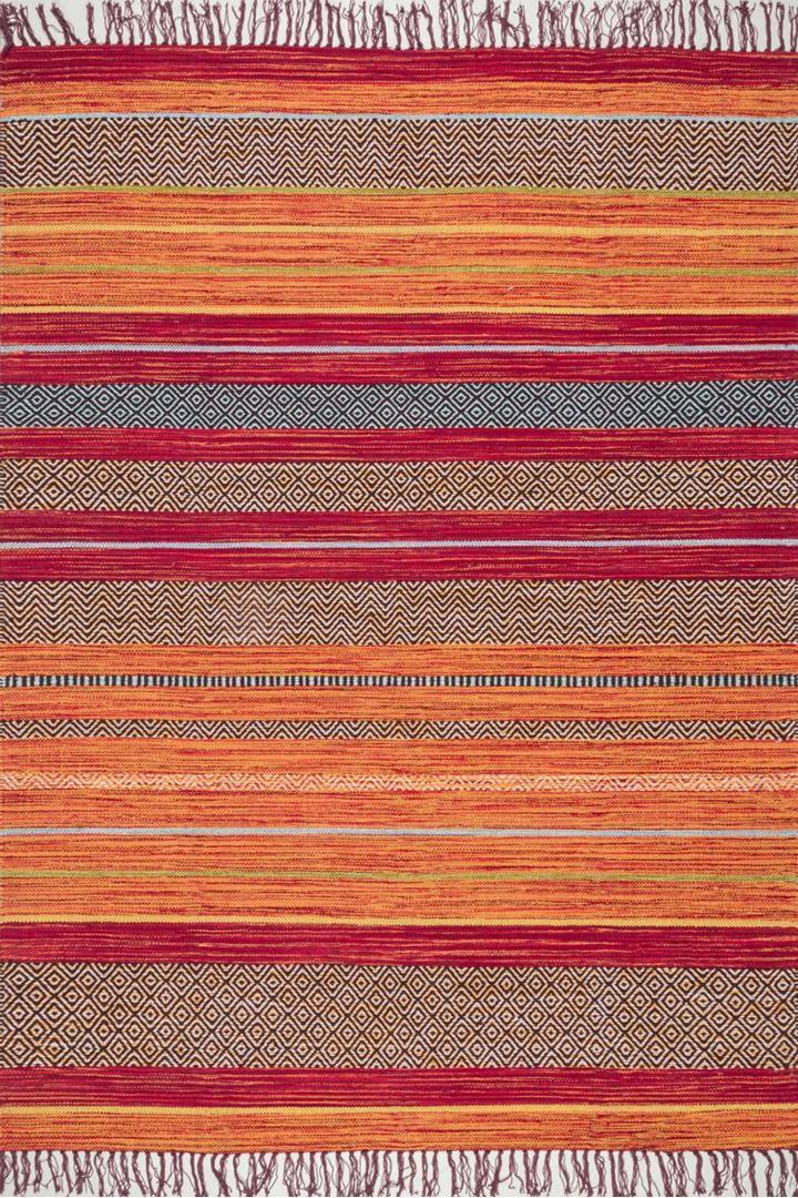 Tribal Chenille Rug - 101 Rust