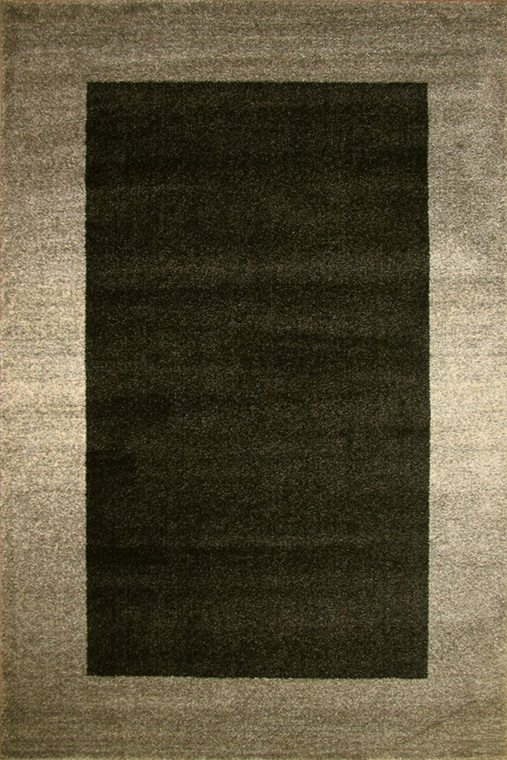 Tricolor Contemporary  Rug - 107 Brown
