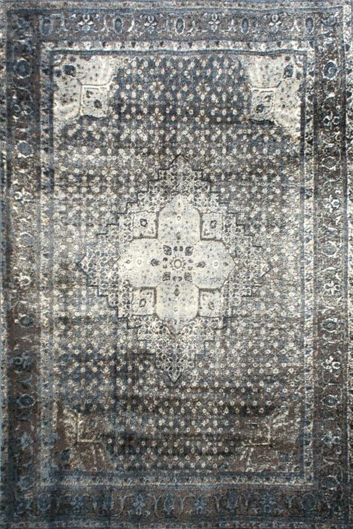 Urban Distressed Medallion Rug - 101 Charcoal