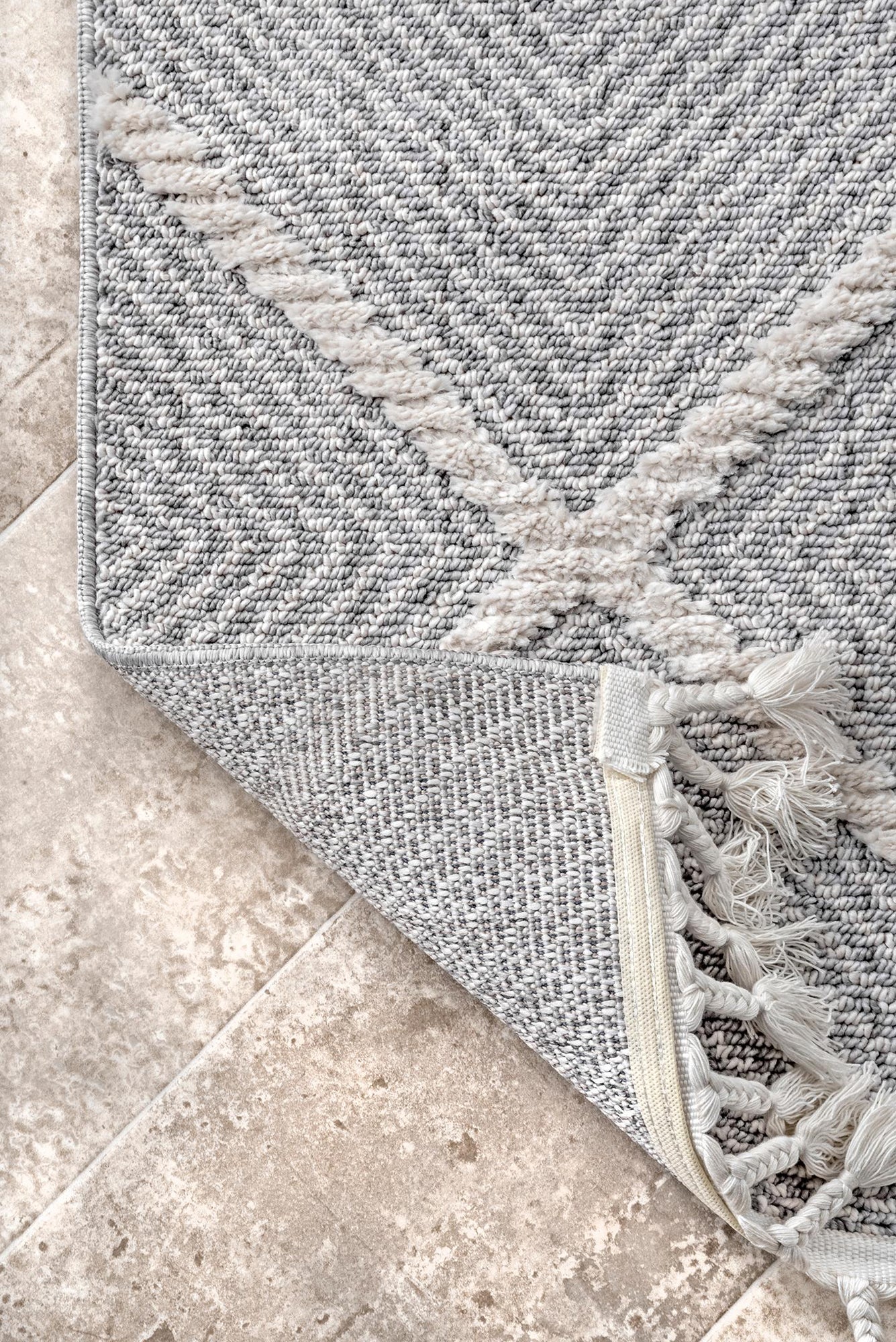 Amsterdam Fringed Rug - 102 Grey