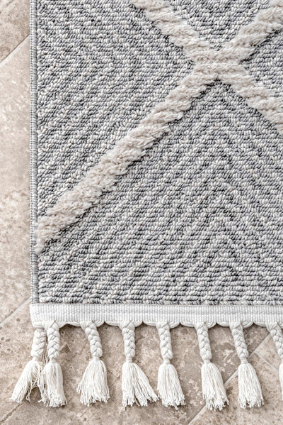 Amsterdam Fringed Rug - 102 Grey