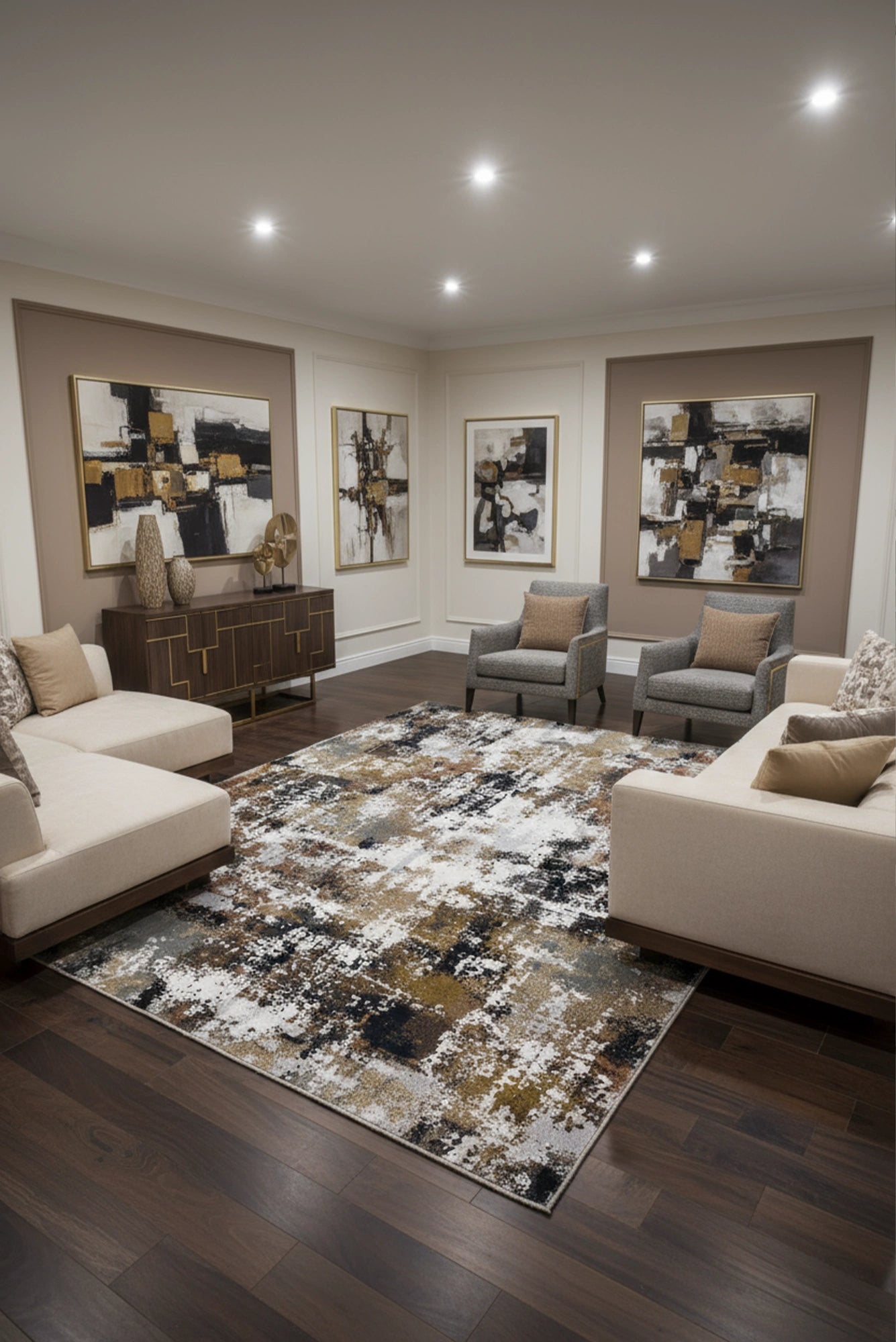 Ventures Contemporary Rug - 101 Multicolours