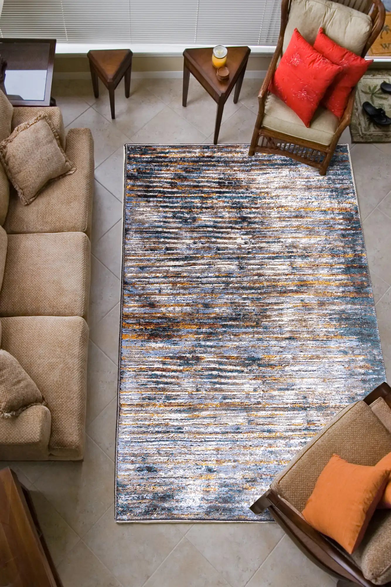 Victoria Abstract Rug - 133 Grey