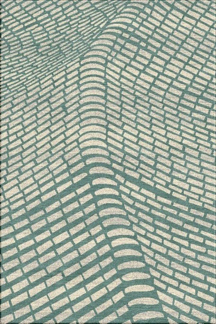 Vintage abstract Rug - 101 Green