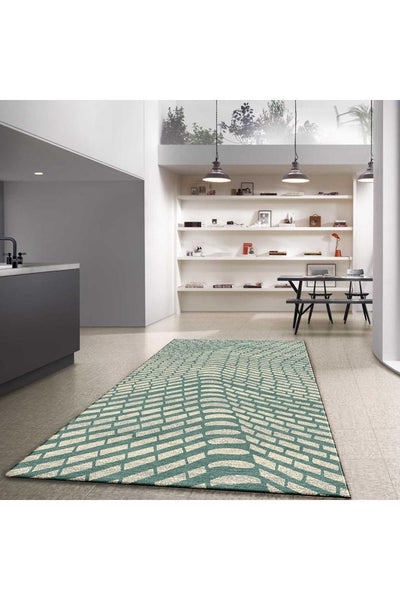 Vintage abstract Rug - 101 Green