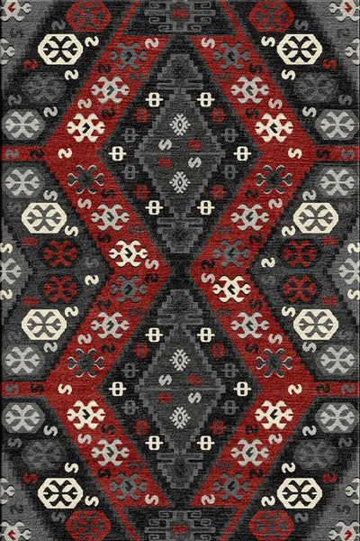 Vintage Geometric Rug - 116 Multicolours