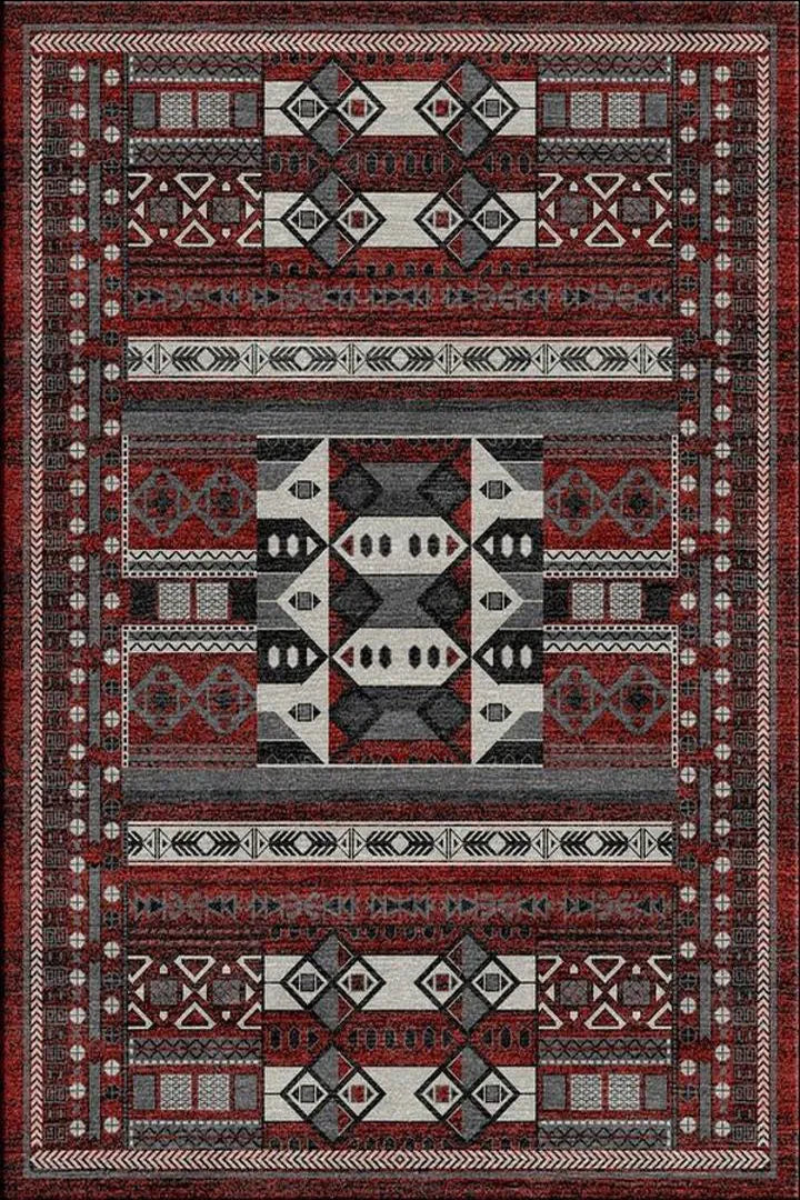 Vintage Geometric Rug - 111 Brown