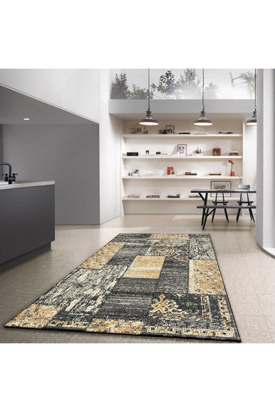 Patchwork Rug - 130 Yellow