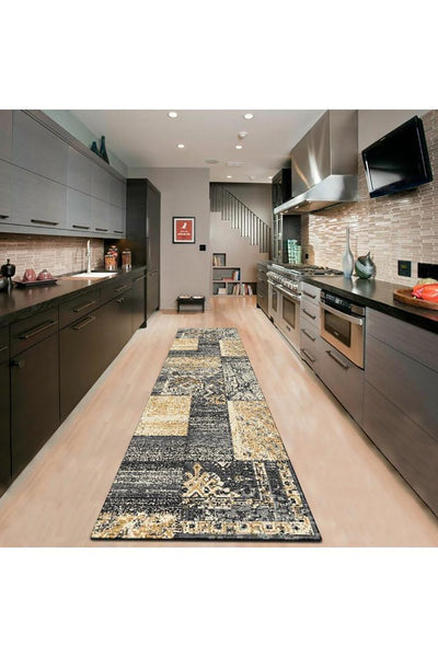 Patchwork Rug - 130 Yellow