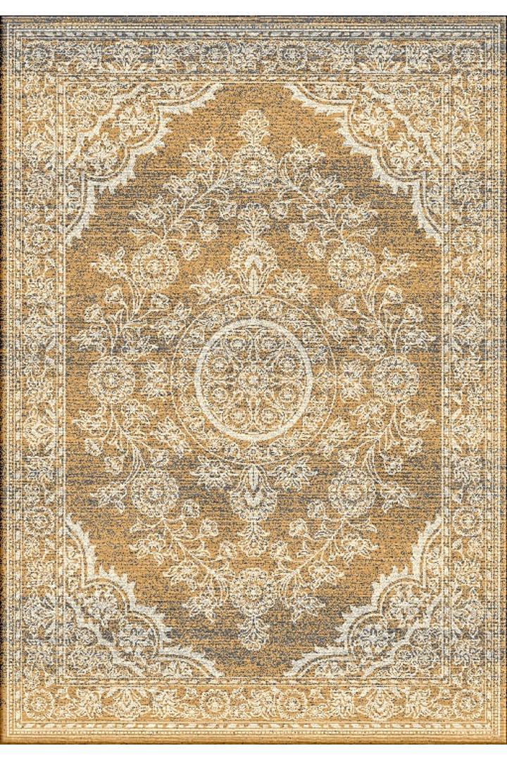 Vintage Traditional Floral Rug 111 - Gold