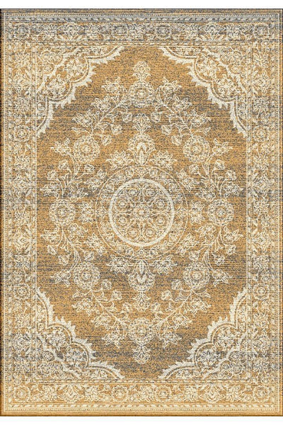 Vintage Traditional Floral Rug 111 - Gold