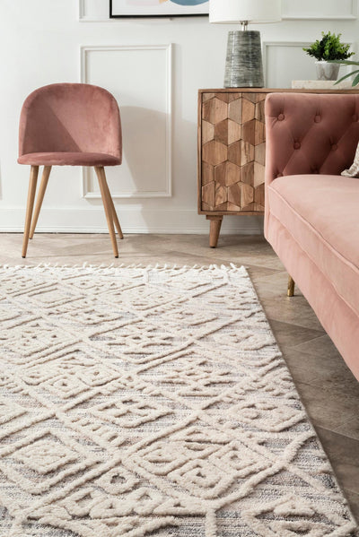 Amsterdam Fringed Rug - 112 Grey