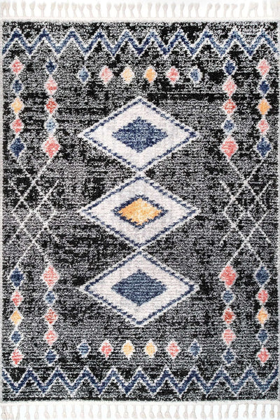 Amira Tribal Rug - 104 Black