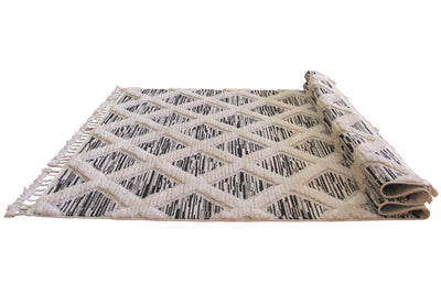 Amsterdam Fringed Rug - 110 Grey