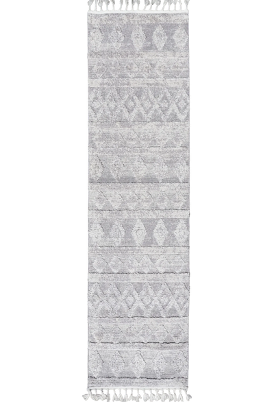 Amsterdam Fringed Rug - 104 Grey Runner