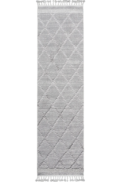 Amsterdam Fringed Rug - 101 Grey Runner