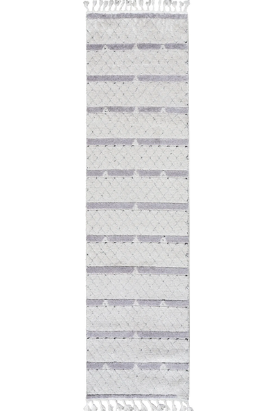 Amsterdam Fringed Rug - 106 White Runner