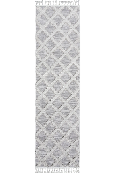 Amsterdam Fringed Rug - 111 Grey Runner