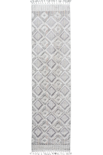 Amsterdam Fringed Rug - 108 White Runner