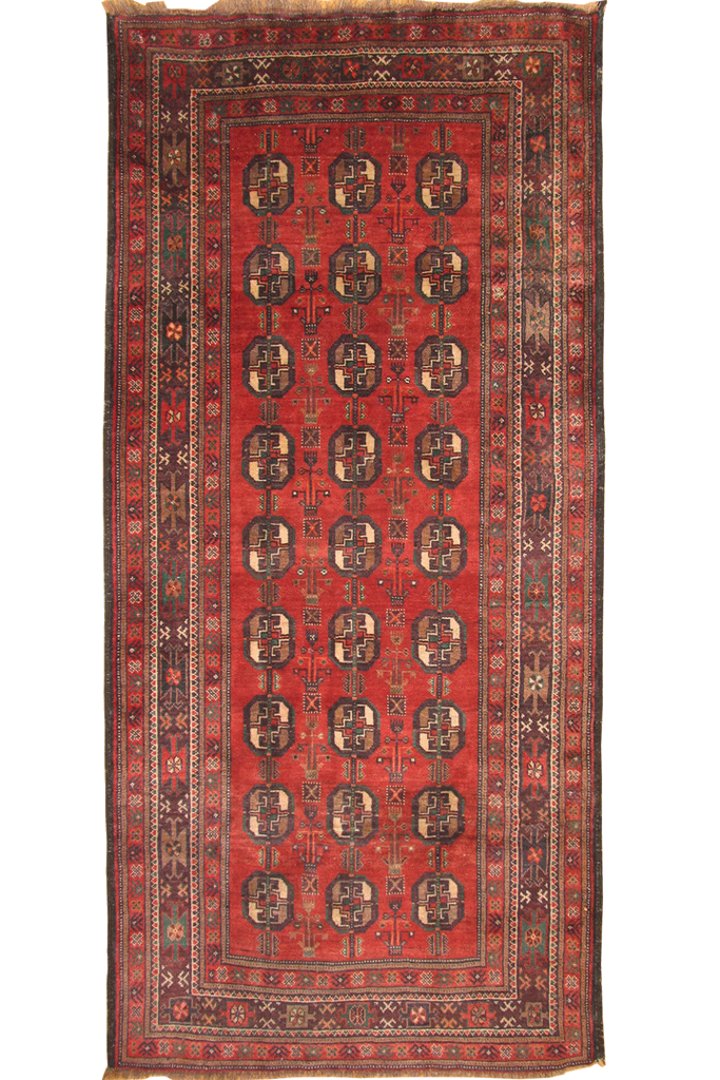 Baluch Hand Knotted Geometric Wool Rug