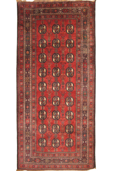 Baluch Hand Knotted Geometric Wool Rug