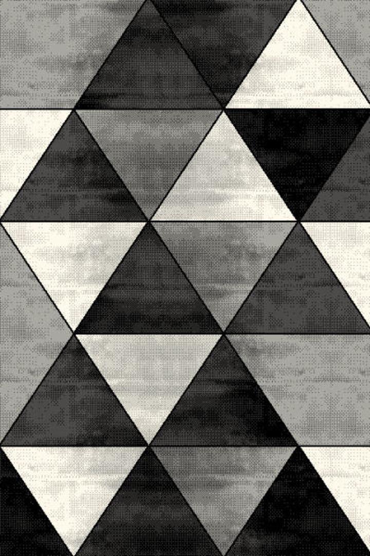 Adam Geometric Rug - 105 Grey