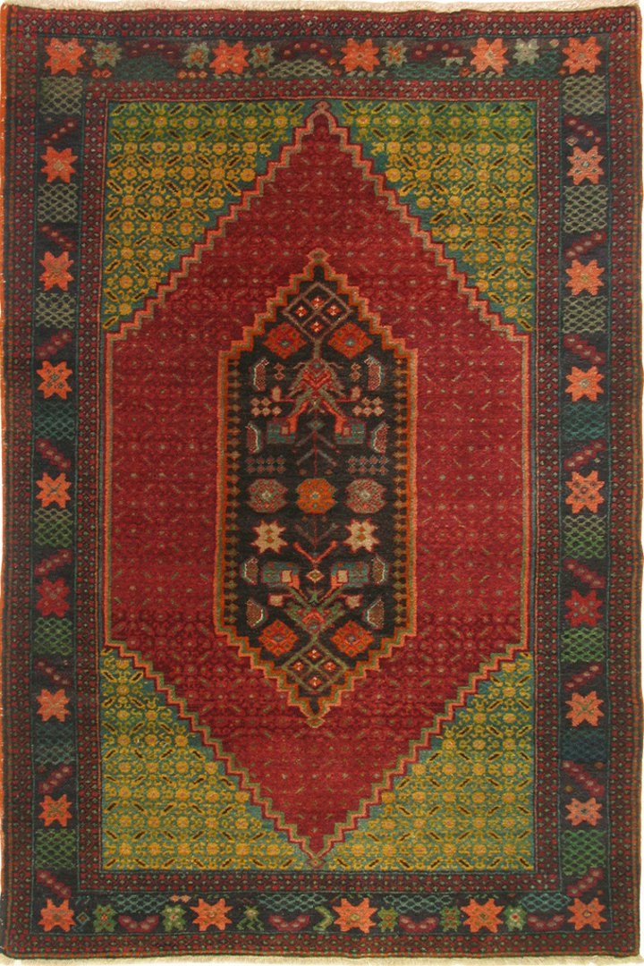 Darband Hand Knotted Medallion Wool Rug (Size 200 x 141cm)