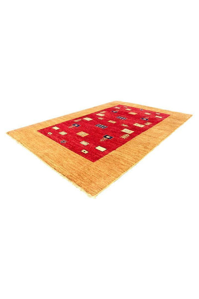 Gabbeh Hand Knotted Wool Rug 212x144cm