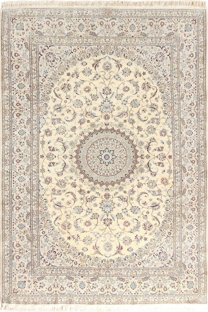 Nain  Hand Knotted Wool & Silk Rug 308x200 cm