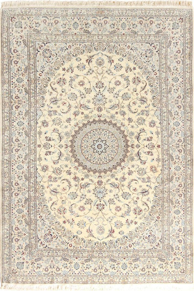 Nain  Hand Knotted Wool & Silk Rug 308x200 cm