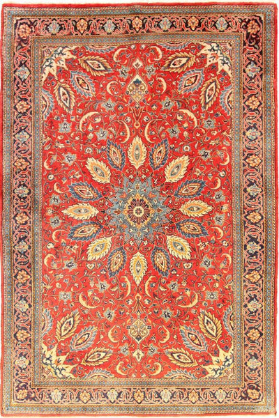 Hamedan - Persian Hand Knotted 100% Wool Rug - 230x132 cm