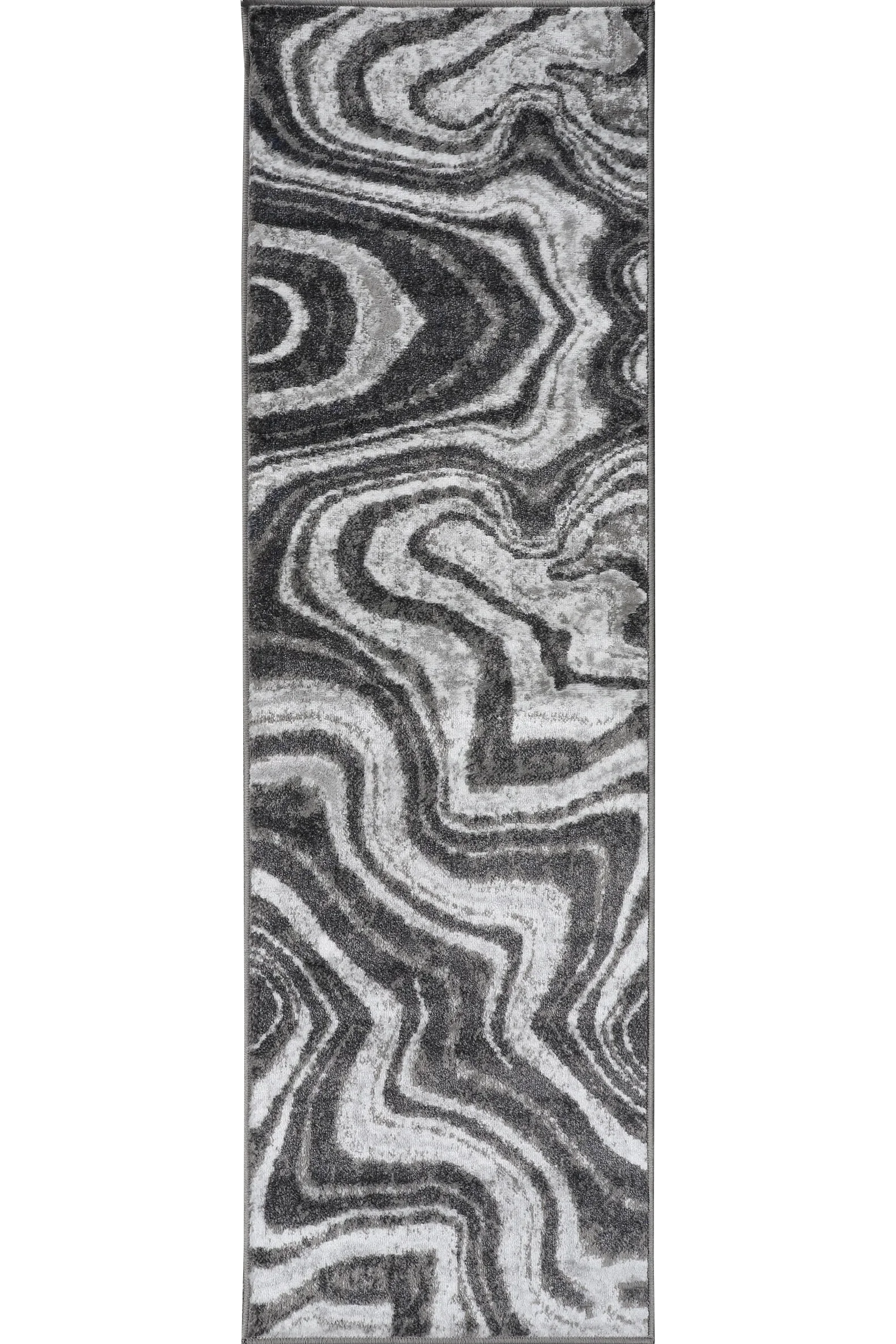Hobart Distressed Rug - 104 Grey Runner | Cyrus Rugs