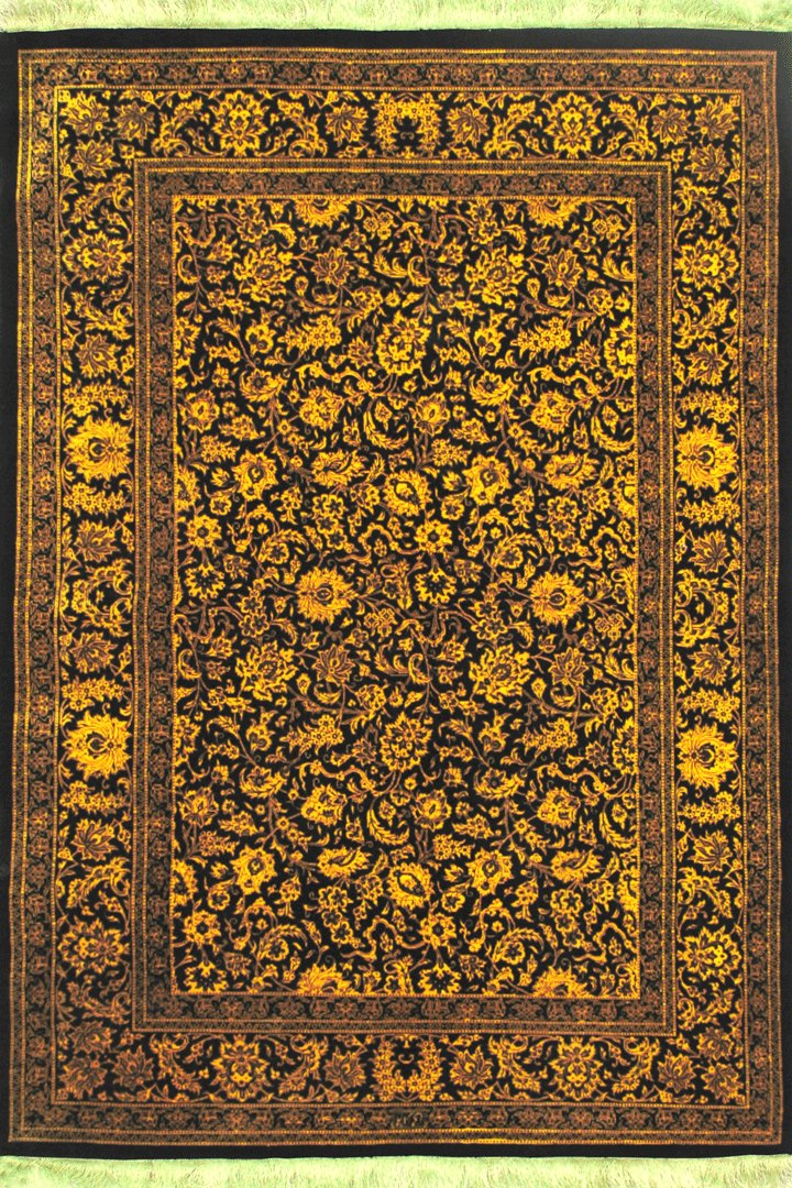 Kum Oriental Hand Knotted Silk Rug