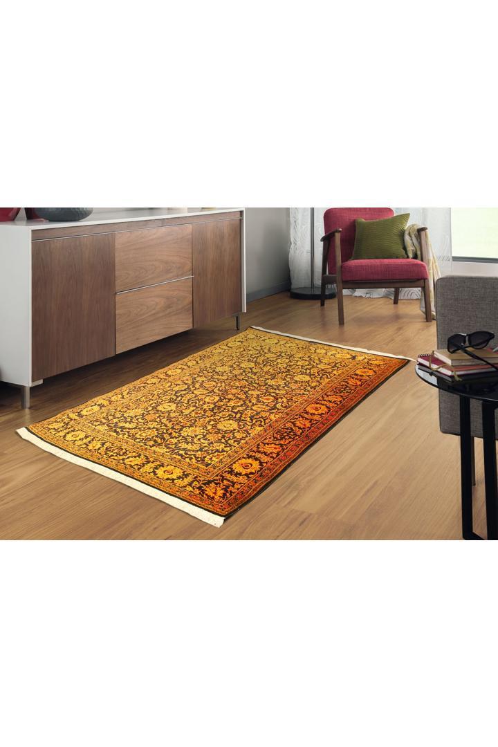 Kum Signed Oriental Hand Knotted Silk Rug - 150x100