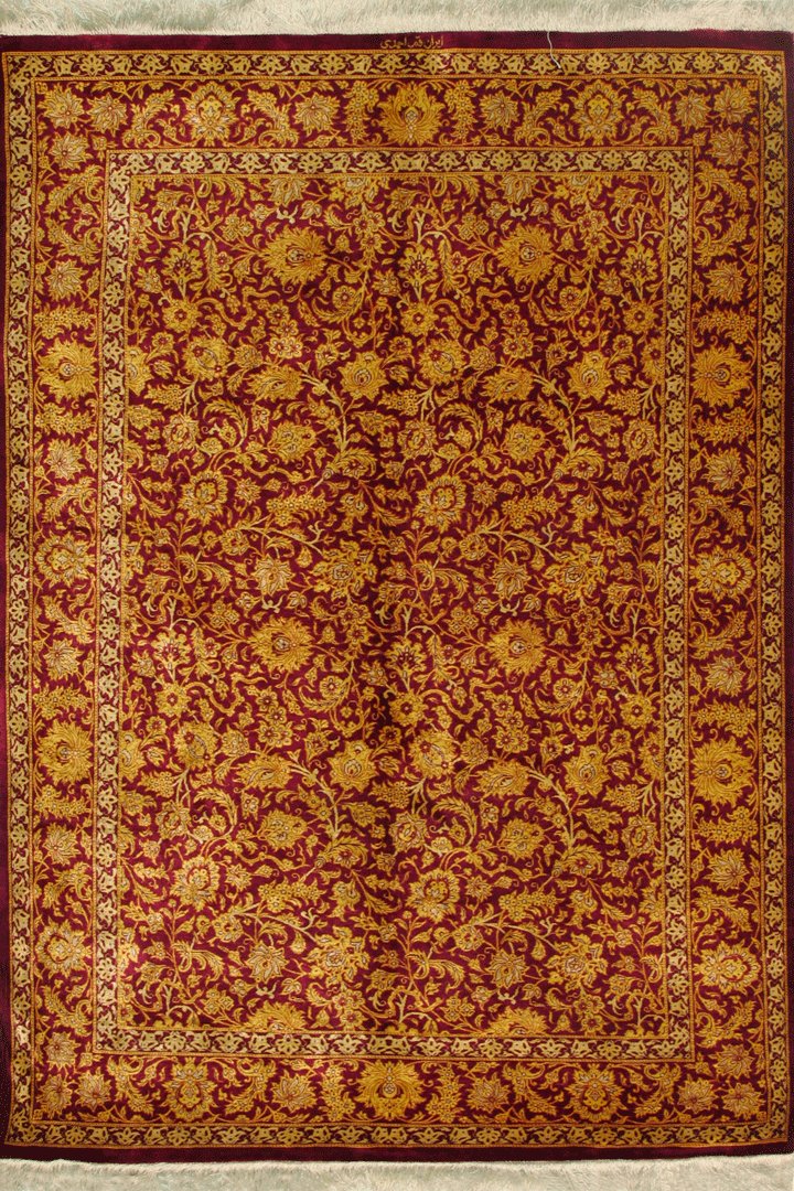 Kumaon Handmade Rugs Kum Signed Oriental Hand Knotted Silk Rug | Buy Rugs Online | Cyrus Rugs