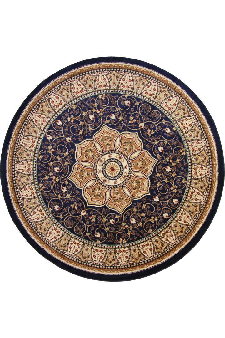 Minnesota Traditional Medallion Rugs 3005A-Navy-Cream | Buy Rugs Online ...