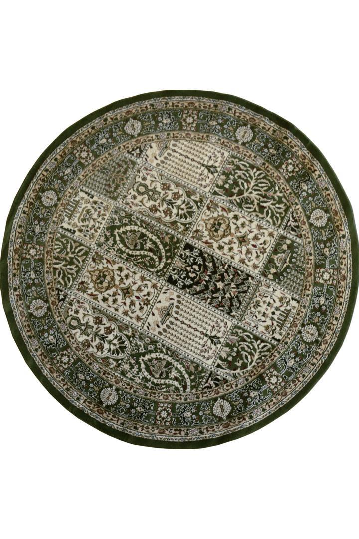 Minnesota Traditional Square Pattern Rugs 2896A-Green-Green | Buy Rugs ...