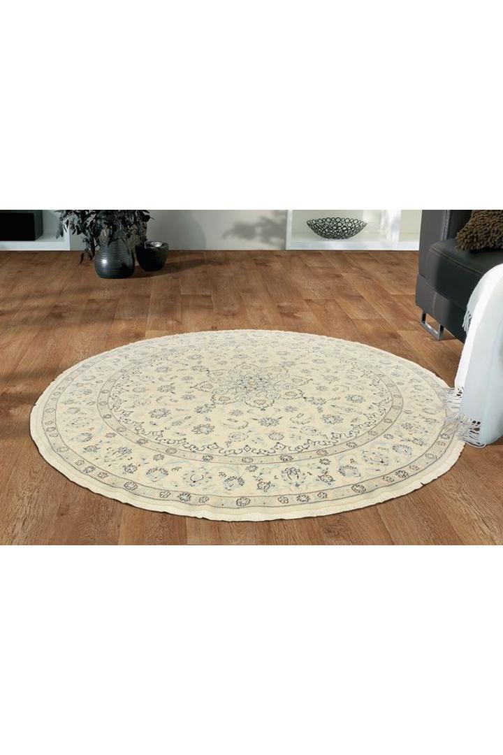Nain Medallion Hand Knotted Wool Round Rug 295x295 cm