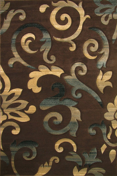 Pisa Floral Rug - 111 Brown