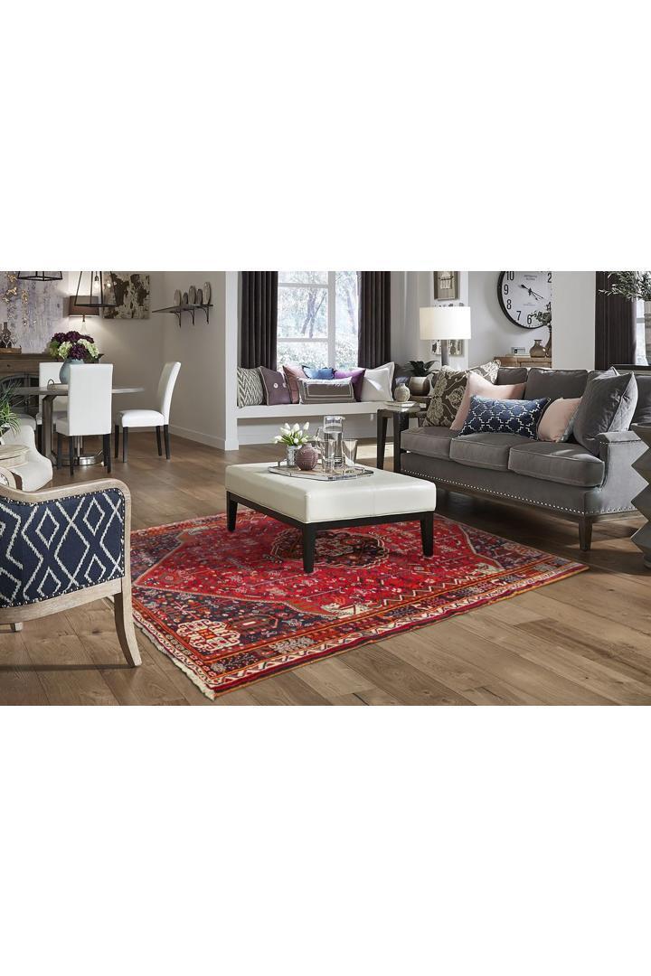 Shiraz Medallion Hand Knotted Wool Rug  254x158 cm