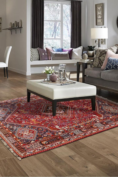 Shiraz Medallion Hand Knotted Wool Rug  254x163 cm
