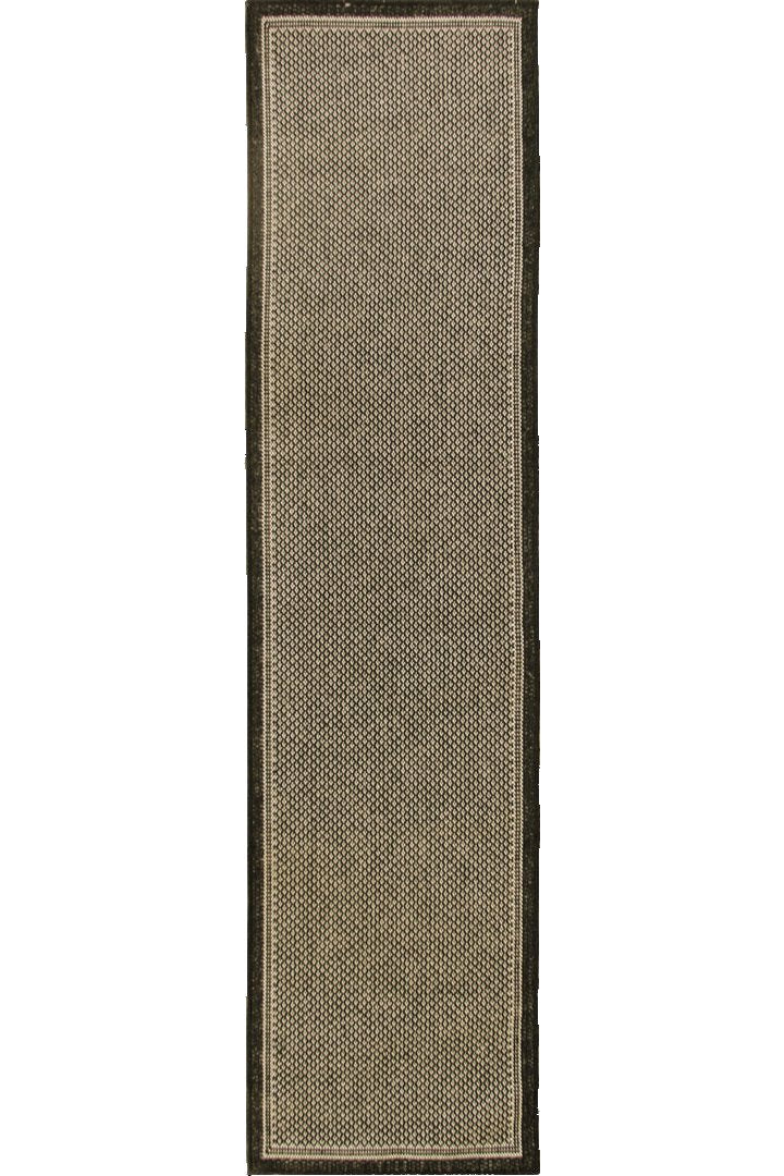 Sisalo Border Flatweave Rug - 160 Charcoal