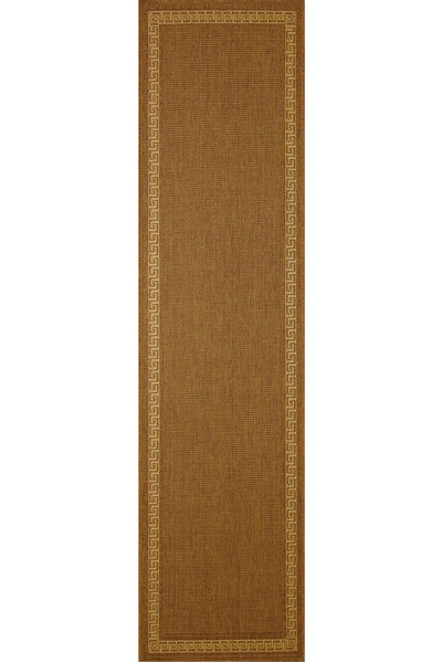 Sisalo Border Flatweave Rug - 126 Brown