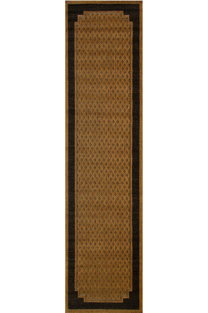 Sisalo Border Flatweave Rug - 130 Brown