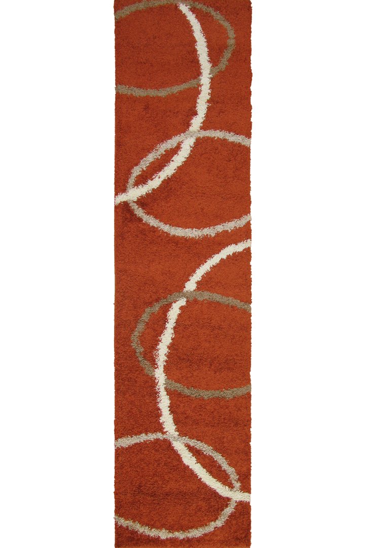 Stella Abstract Shaggy Rug - 102 Red